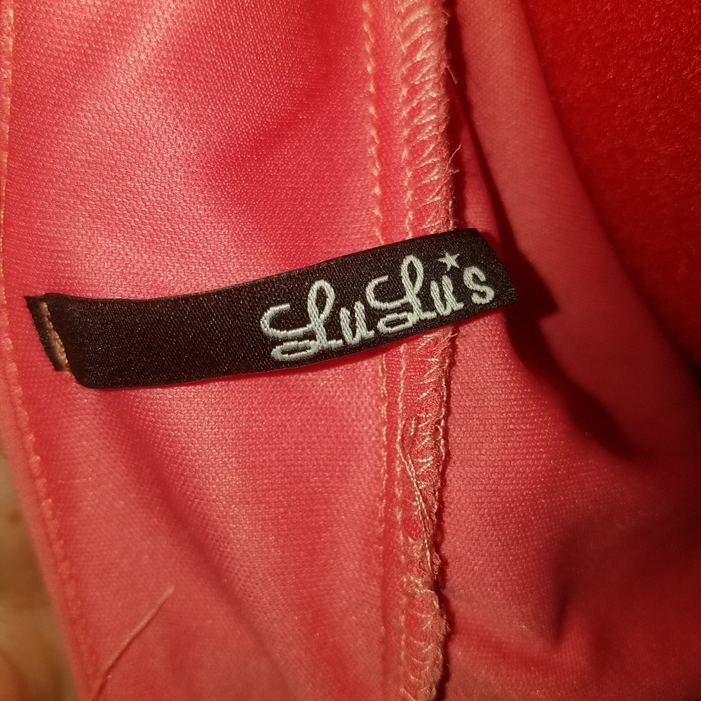 LuLus Coral Excl. Rooftop Garden Backless Maxi - Picture 5 of 6